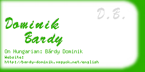 dominik bardy business card
